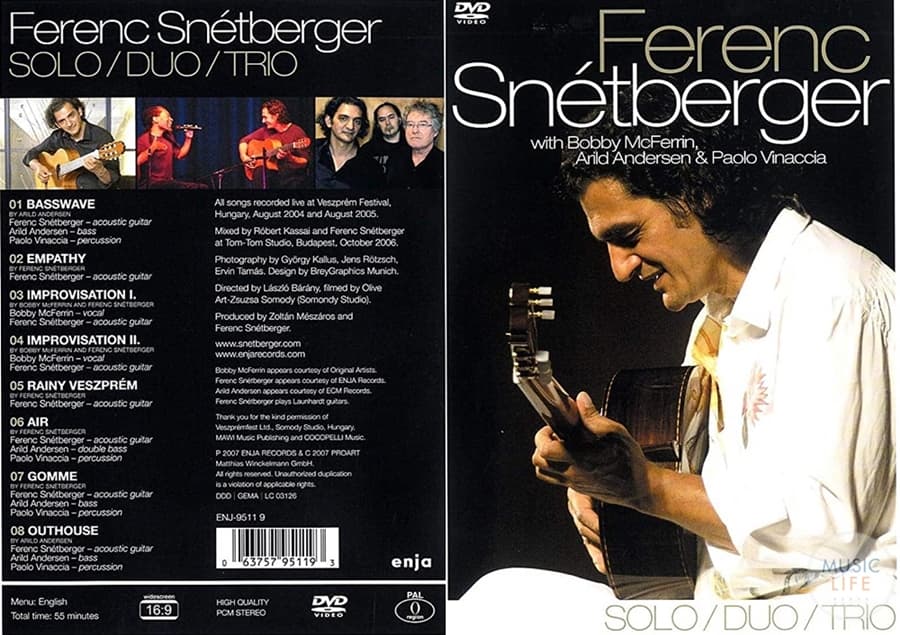 페렌 스네트베르게르(Ferenc Snétberger) 실황 DVD "SOLO } DUO | TRIO"